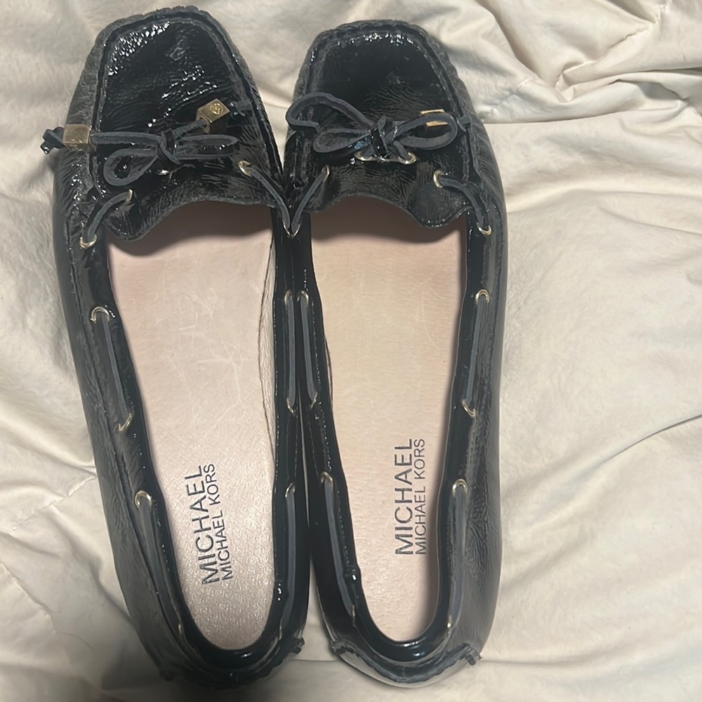 Michael Kors Patent Leather Slip On Shoes, Size 8,5
